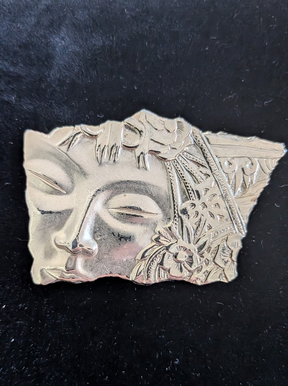 JJ Face Brooch